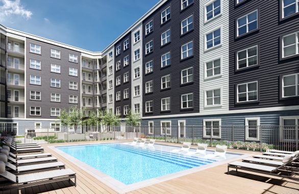 Resort-Style Pool at Our Luxury Apartments in Somerville, MA